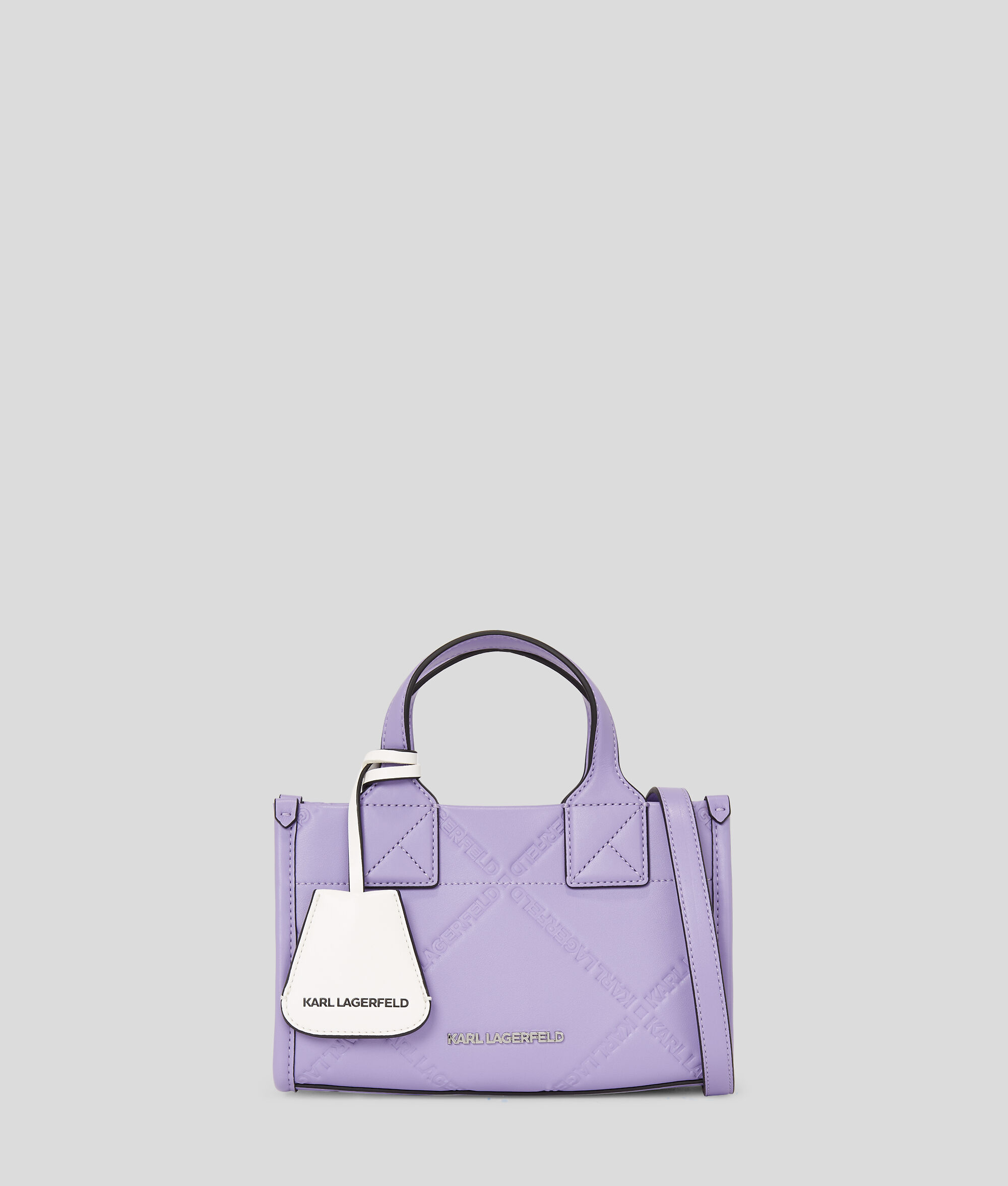 (image for) Effortless K/SKUARE EMBOSSED SMALL TOTE BAG